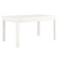 Table basse Blanc 80x50x40 cm Bois massif de pin