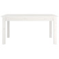 Table basse Blanc 80x50x40 cm Bois massif de pin