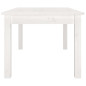 Table basse Blanc 80x50x40 cm Bois massif de pin