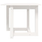 Table basse Blanc 50x50x45 cm Bois massif de pin