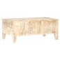 Table basse 100x55x40 cm Bois d'acacia brut