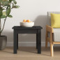 Table basse Noir 35x35x30 cm Bois massif de pin