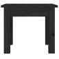 Table basse Noir 35x35x30 cm Bois massif de pin