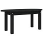 Table basse Noir 80x40x35 cm Bois massif de pin