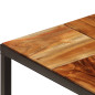 Table basse 110x60x40 cm Bois d'acacia solide et acier