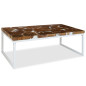 Table basse Teck Résine 110 x 60 x 40 cm