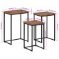 Tables basses gigognes 3 pcs bois massif de teck