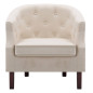 Fauteuil Beige Tissu