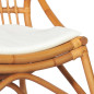 Chaise en rotin Marron clair Lin