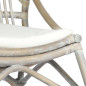 Chaise en rotin Gris Lin