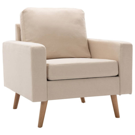 Fauteuil Crème Tissu